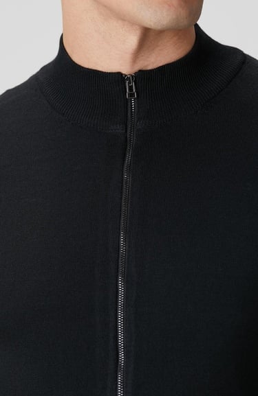  Network Erkek Siyah Yün Karışımlı Triko Hırka