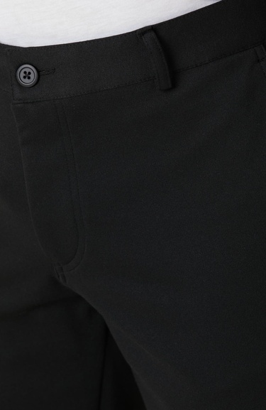  Network Erkek Siyah Diyagonal Örme Pantolon