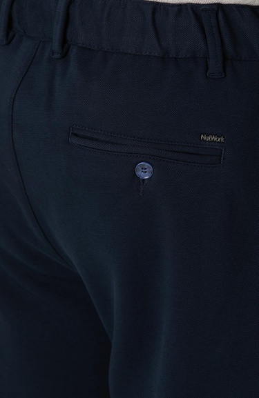  Network Erkek Lacivert Mikro Desenli Pantolon