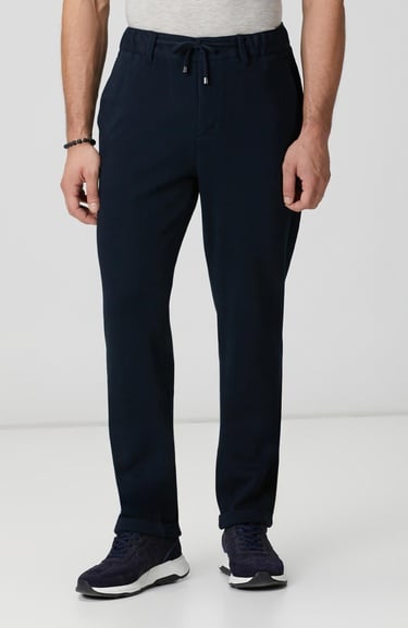  Network Erkek Lacivert Mikro Desenli Pantolon