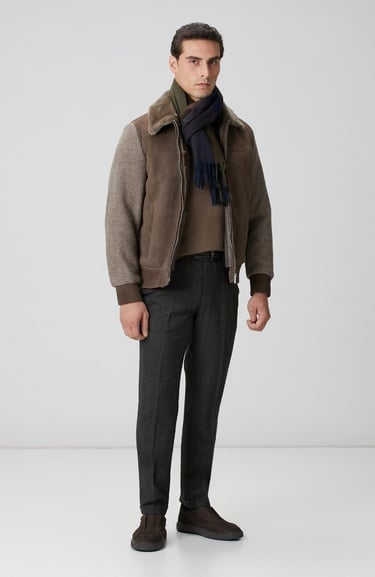  Network Erkek Beyaz Petek Desenli Gömlek