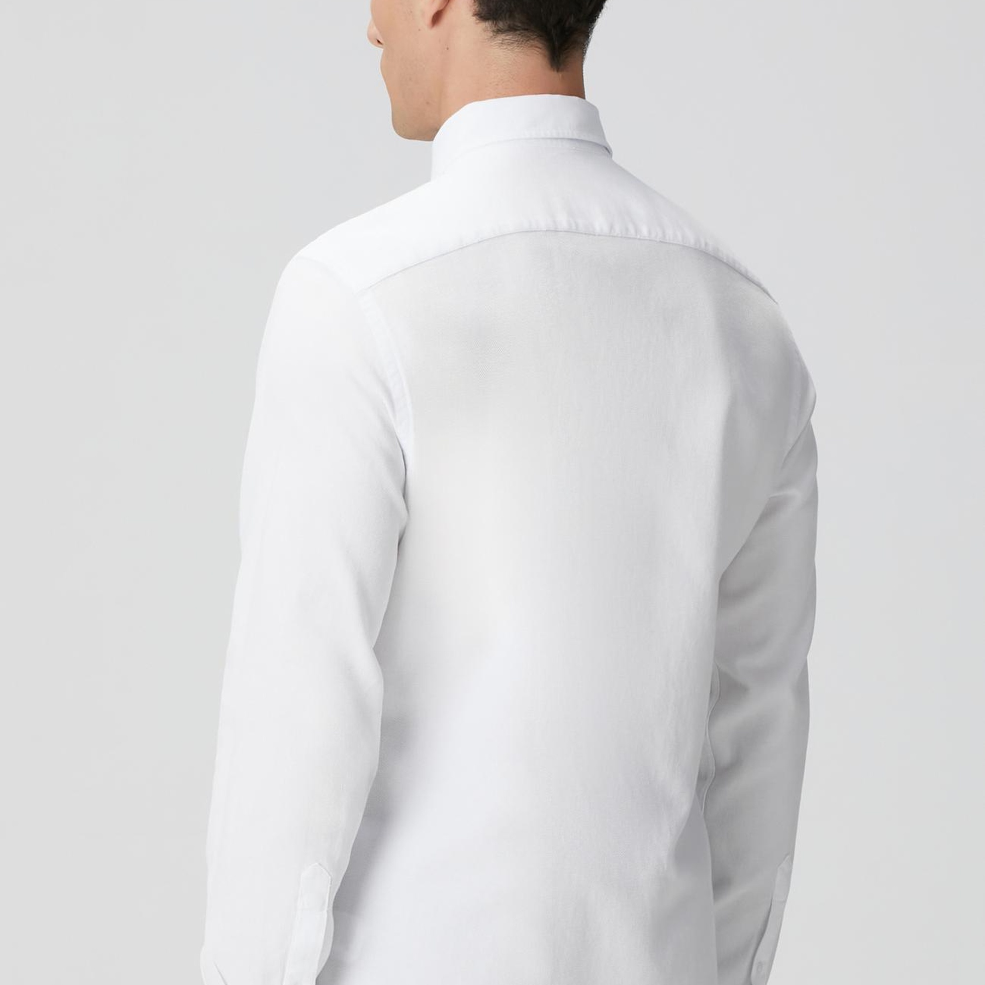 Network Erkek Beyaz Petek Desenli Gömlek