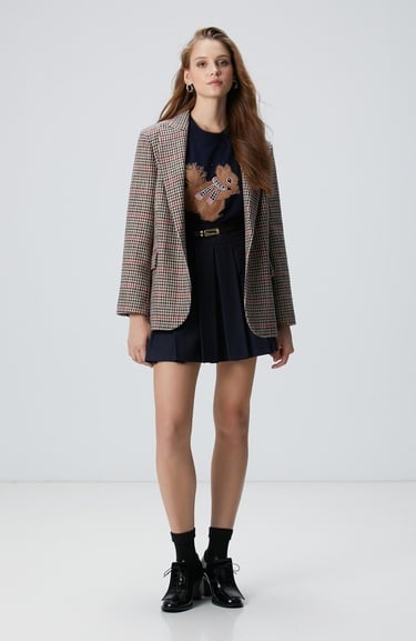  Network Kadın Lacivert Yün Karışımlı Kazak