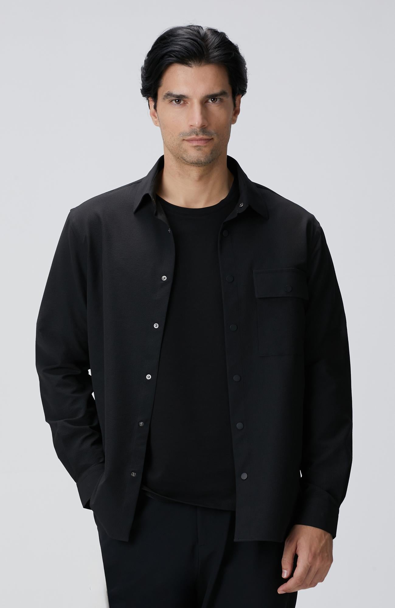  Network Erkek N-Tech Siyah Gömlek