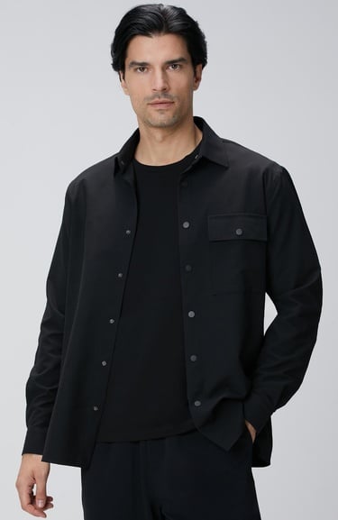 Network Erkek N-Tech Siyah Gömlek