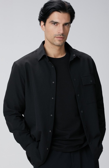  Network Erkek N-Tech Siyah Gömlek