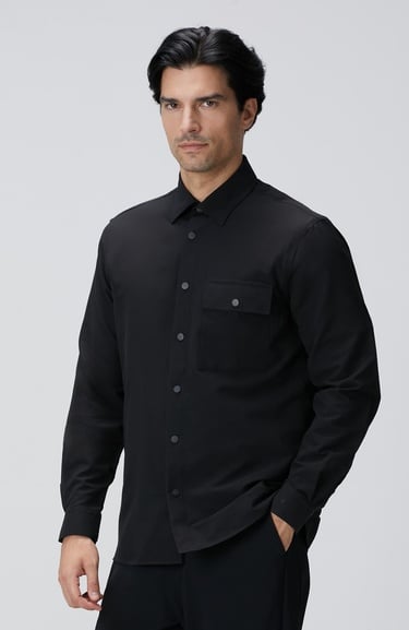  Network Erkek N-Tech Siyah Gömlek