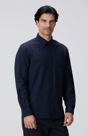  Network Erkek N-Tech Lacivert Gömlek