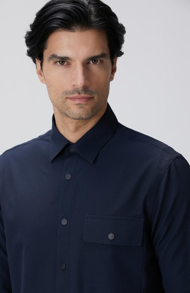  Network Erkek N-Tech Lacivert Gömlek