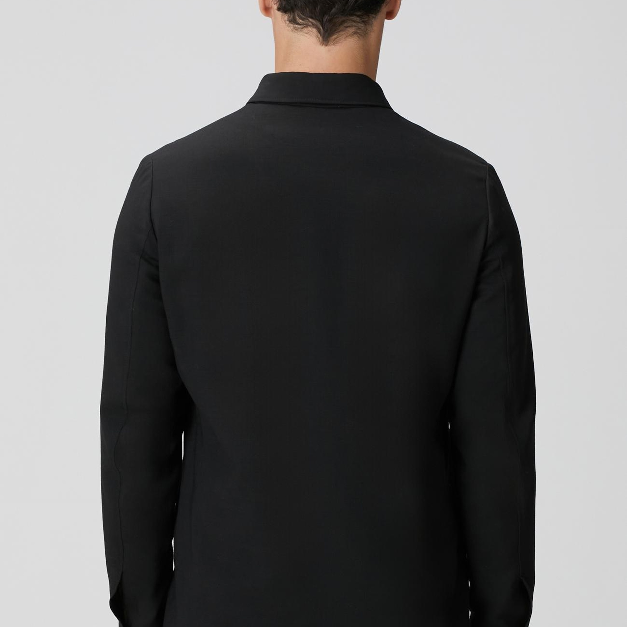 Network Erkek Siyah Cep Detaylı Yün Dış Gömlek