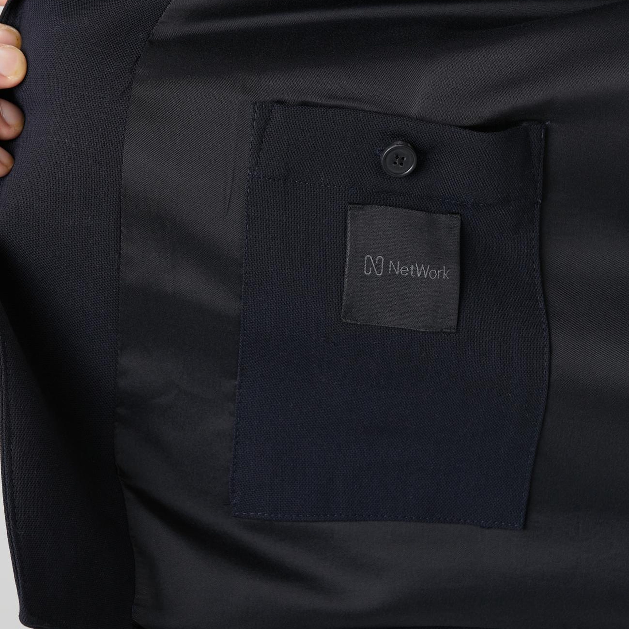 Network Erkek Koyu Lacivert Cep Detaylı Yün Dış Gömlek