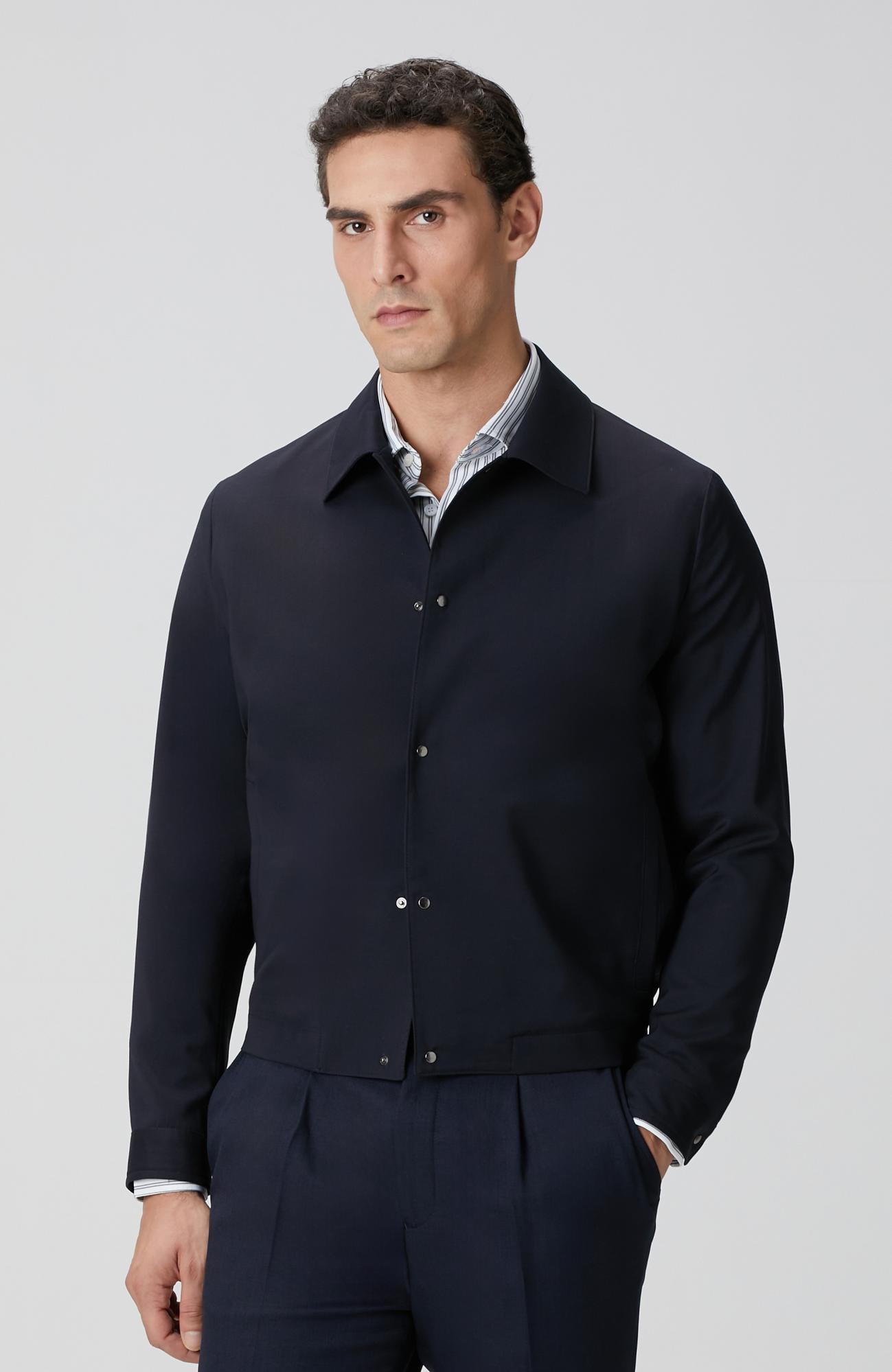  Network Erkek Lacivert Bomber Ceket