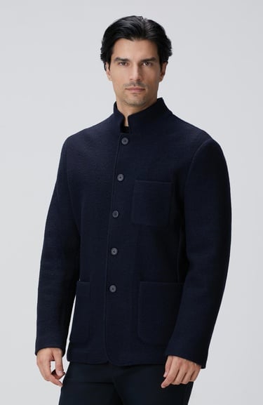  Network Erkek Lacivert Yün Ceket