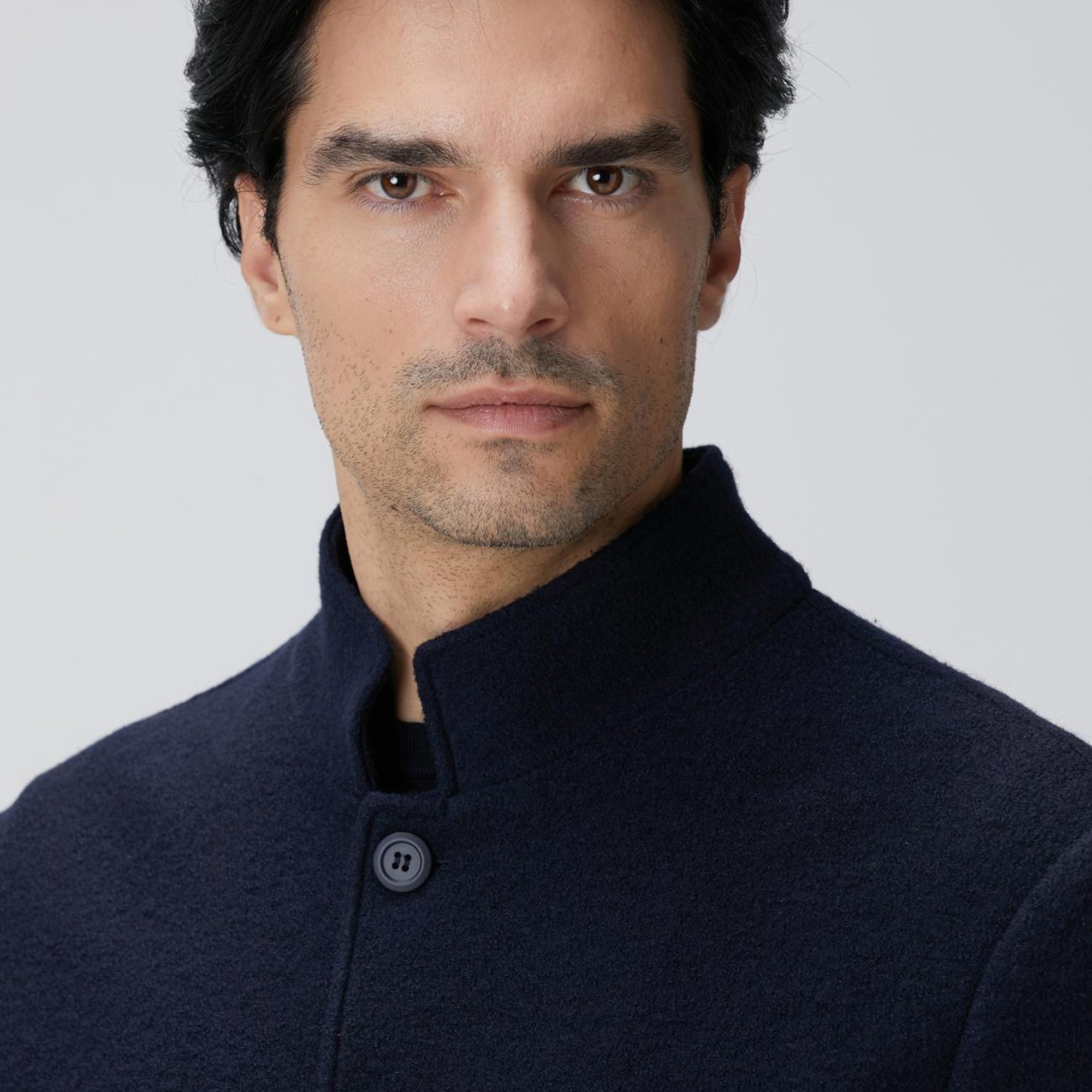 Network Erkek Lacivert Yün Ceket