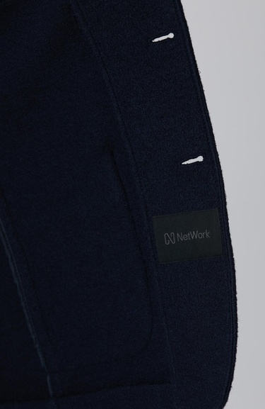  Network Erkek Lacivert Yün Ceket