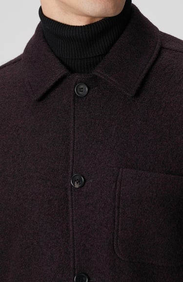  Network Erkek Bordo Örme Yün Ceket