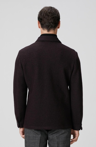  Network Erkek Bordo Örme Yün Ceket