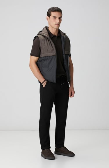  Network Erkek Kahverengi Polo Yaka Düğmeli Jakarlı T-shirt