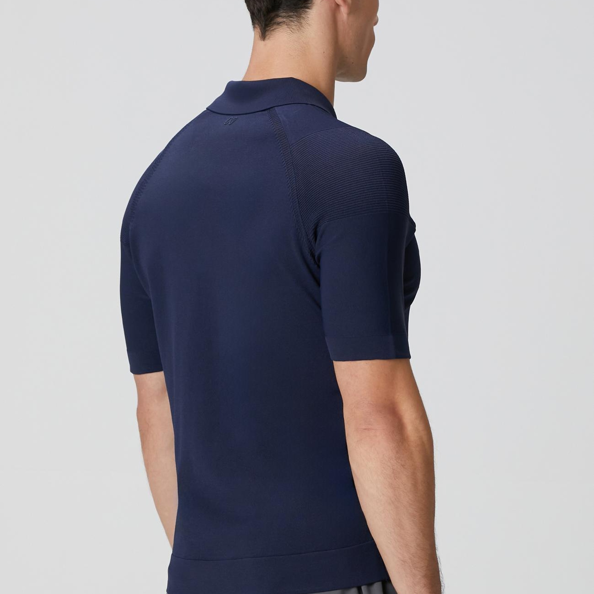 Network Erkek Lacivert Polo Yaka Triko Kazak