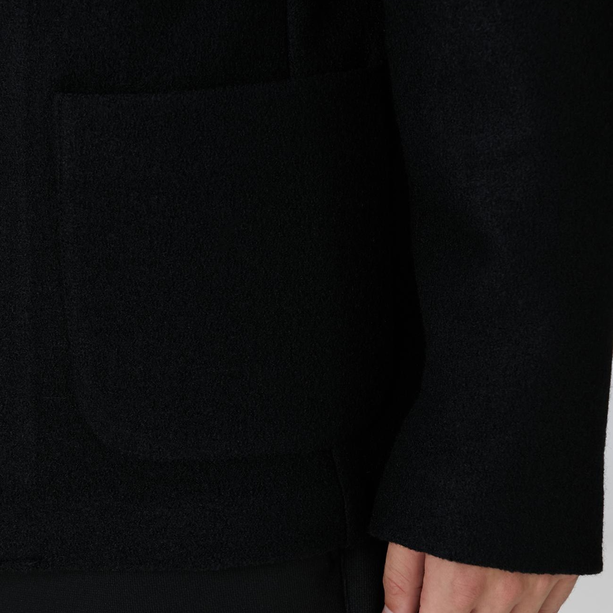 Network Erkek Siyah Yün Ceket