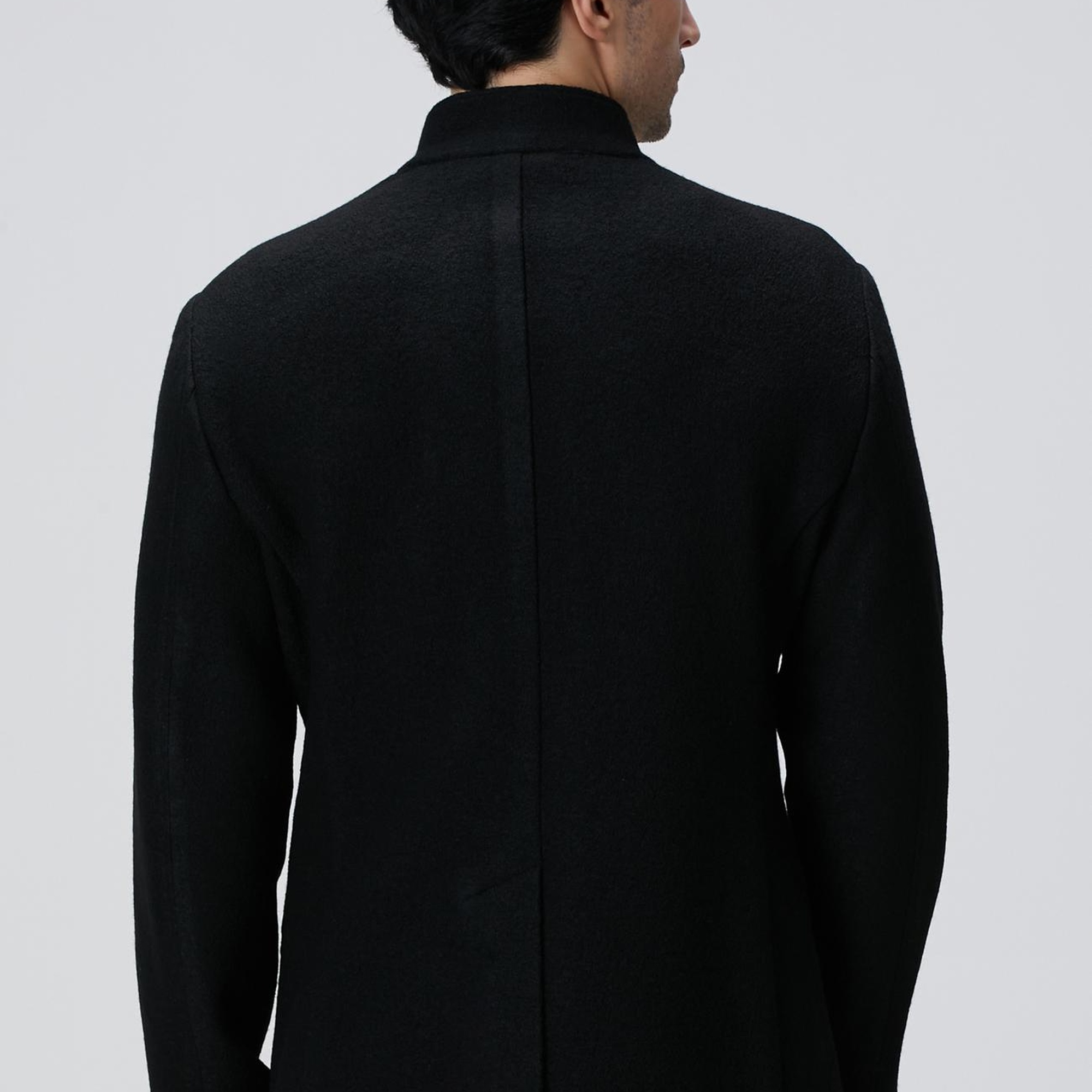 Network Erkek Siyah Yün Ceket