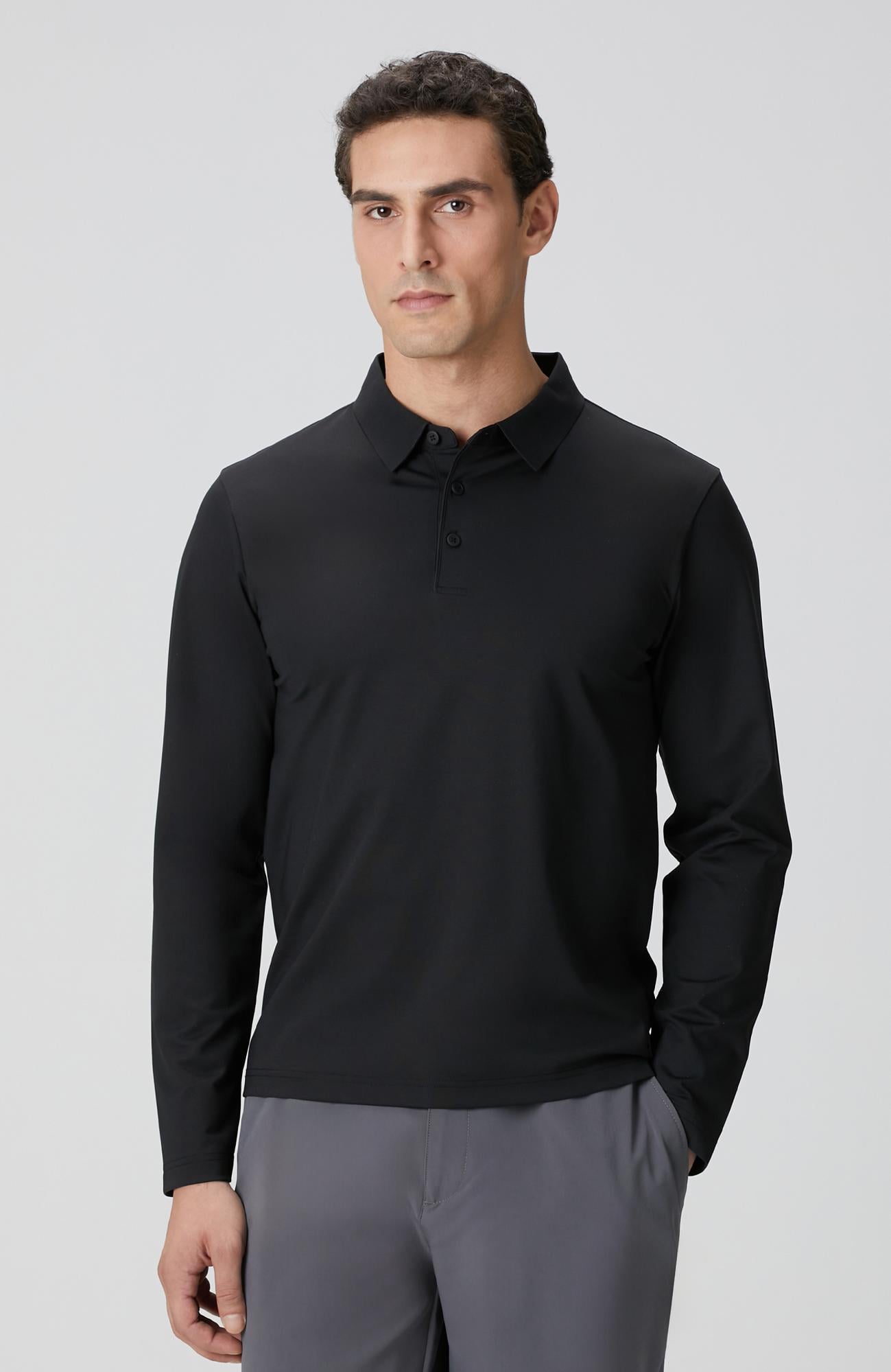  Network Erkek N-Tech Siyah Polo Yaka T-shirt