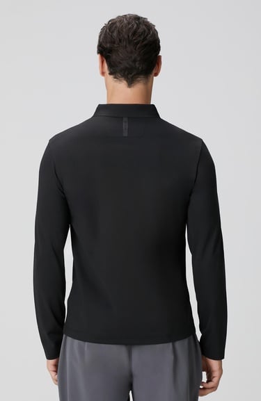  Network Erkek N-Tech Siyah Polo Yaka T-shirt