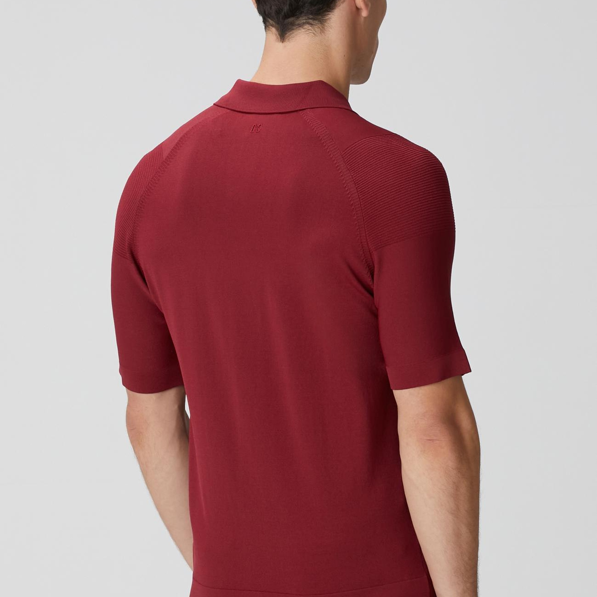 Network Erkek Bordo Polo Yaka Triko Kazak