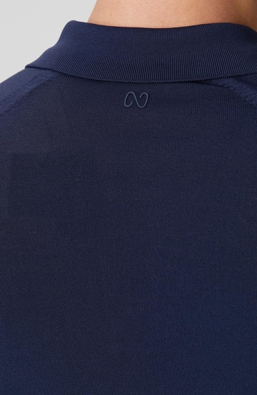  Network Erkek Lacivert Polo Yaka Triko Kazak