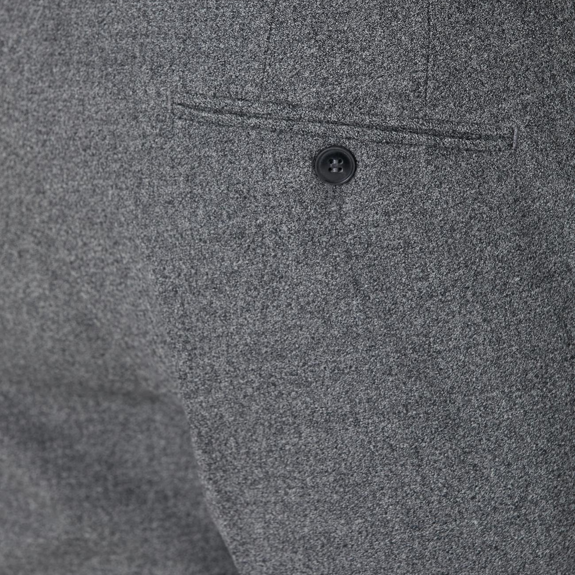 Network Erkek Gri Desenli Yün Karışımlı Pantolon