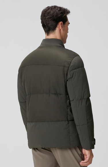  Network Erkek Haki N-Tech Dik Yaka Puffer Mont