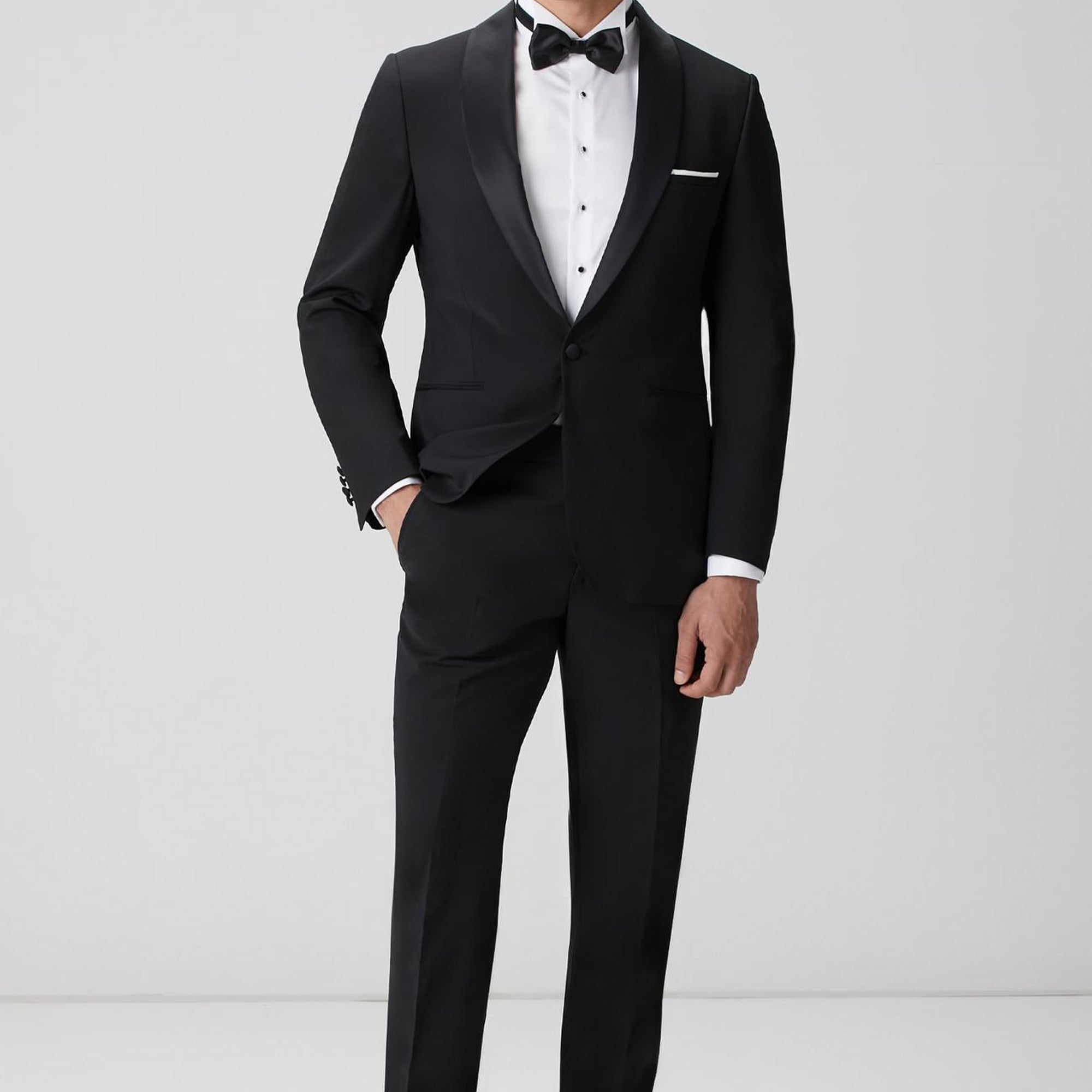 Network Erkek Beyaz Smokin Gömlek