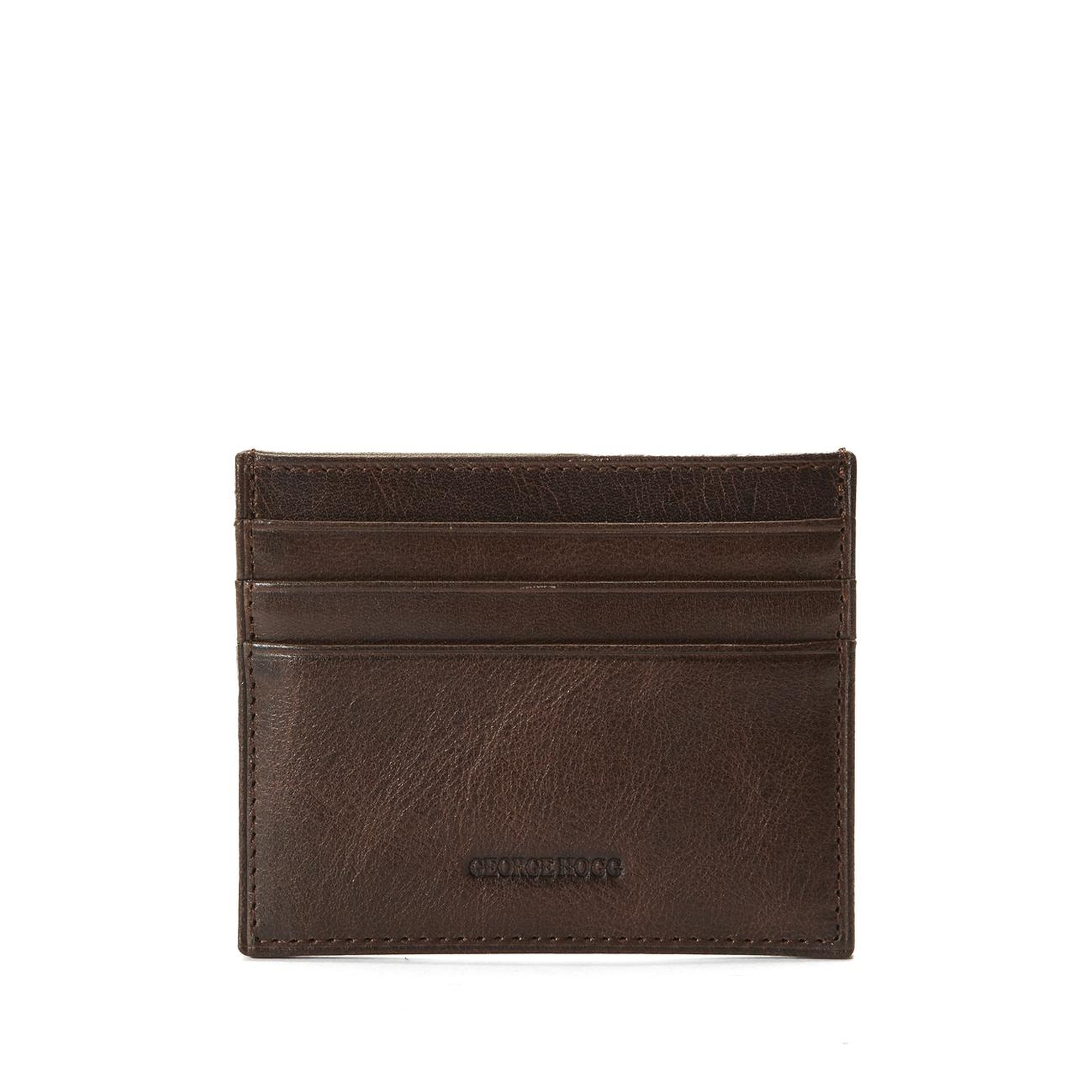 George Hogg Erkek Kahverengi Deri Kartlık