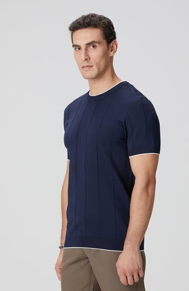  Network Erkek Lacivert Triko Kazak
