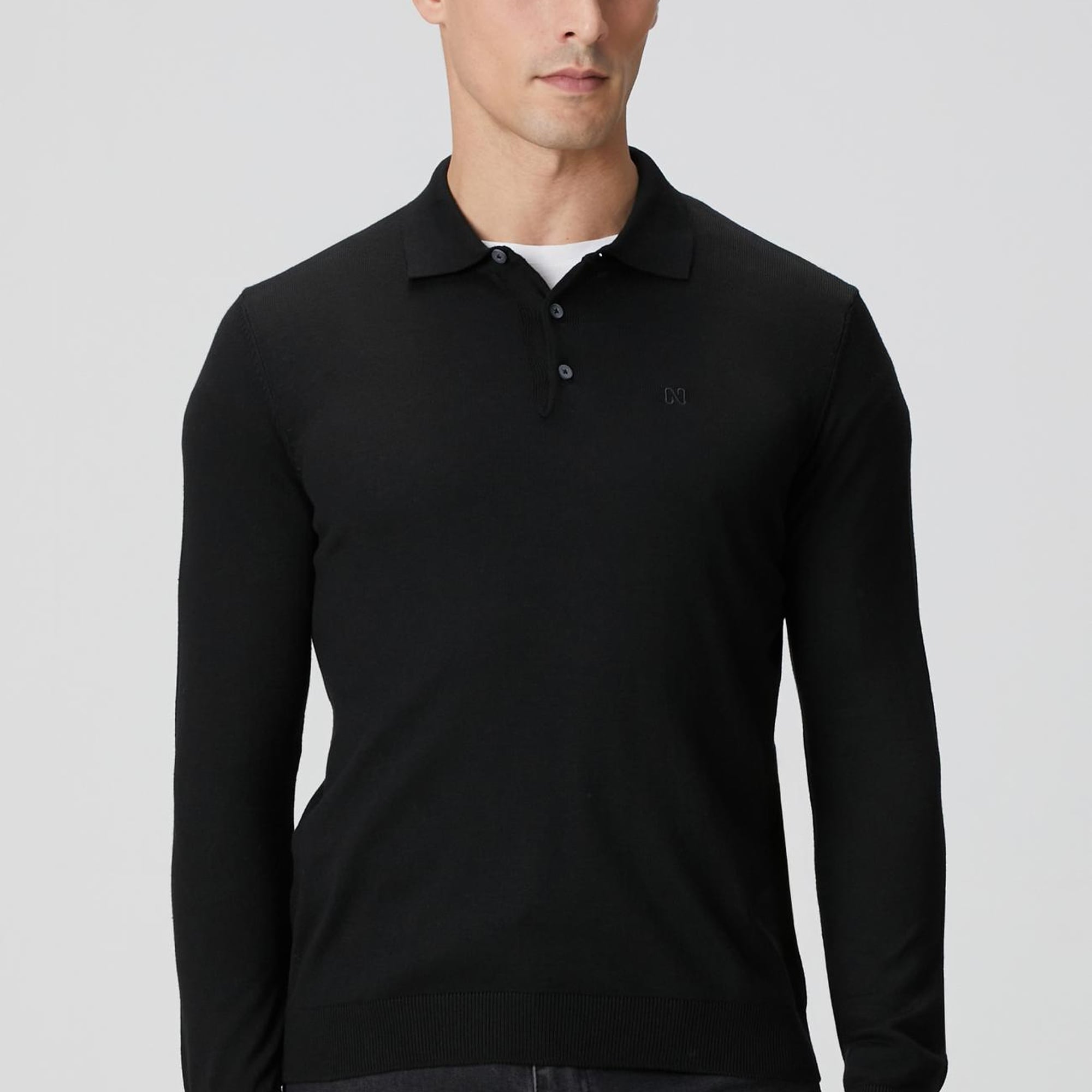 Network Erkek Siyah Triko Kazak