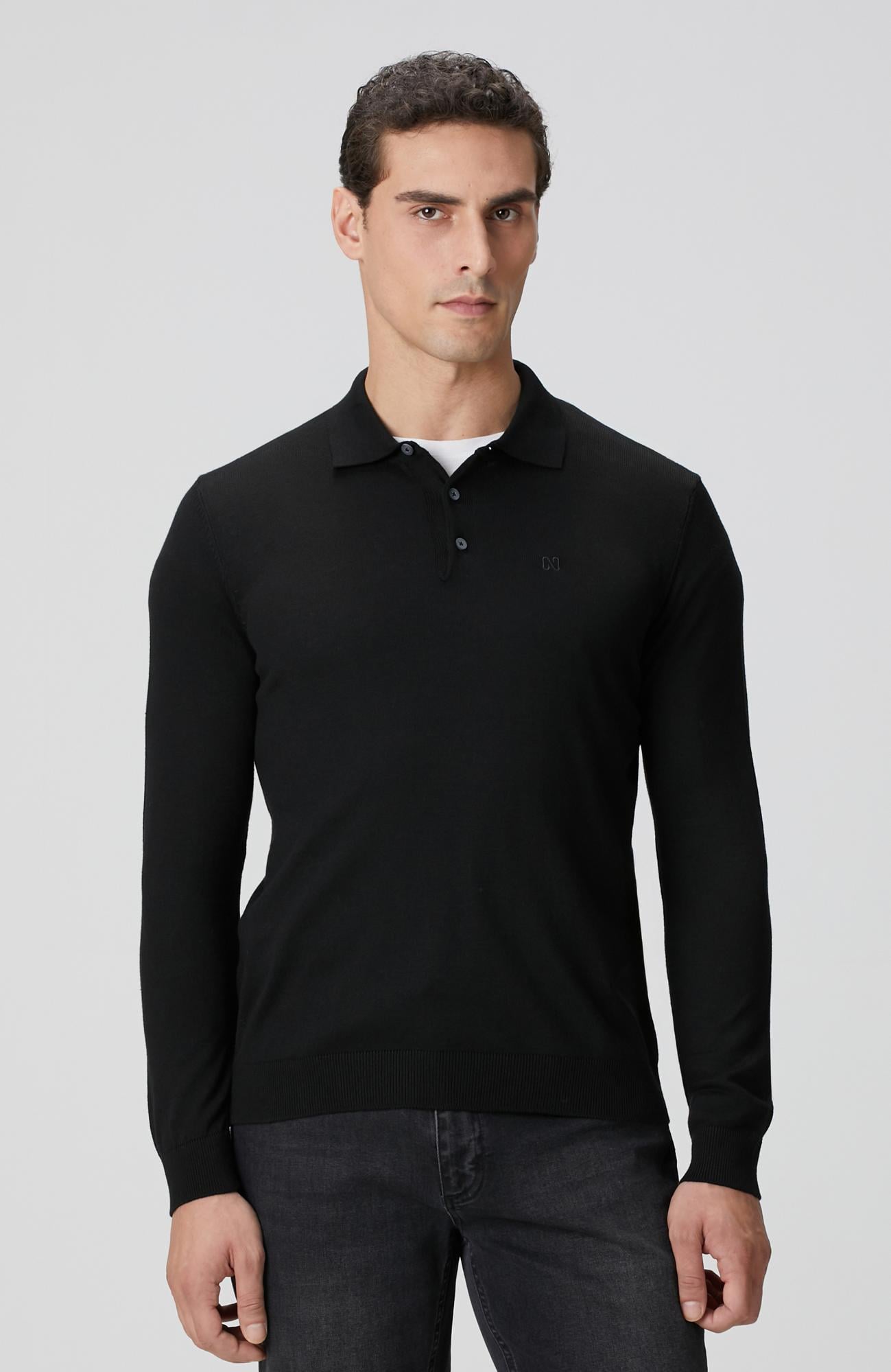  Network Erkek Siyah Triko Kazak