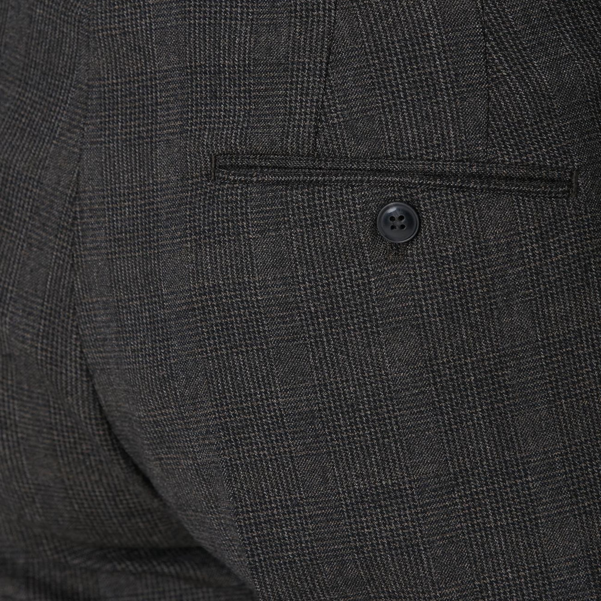 Network Erkek Kahverengi Kemer Detaylı Yün Pantolon