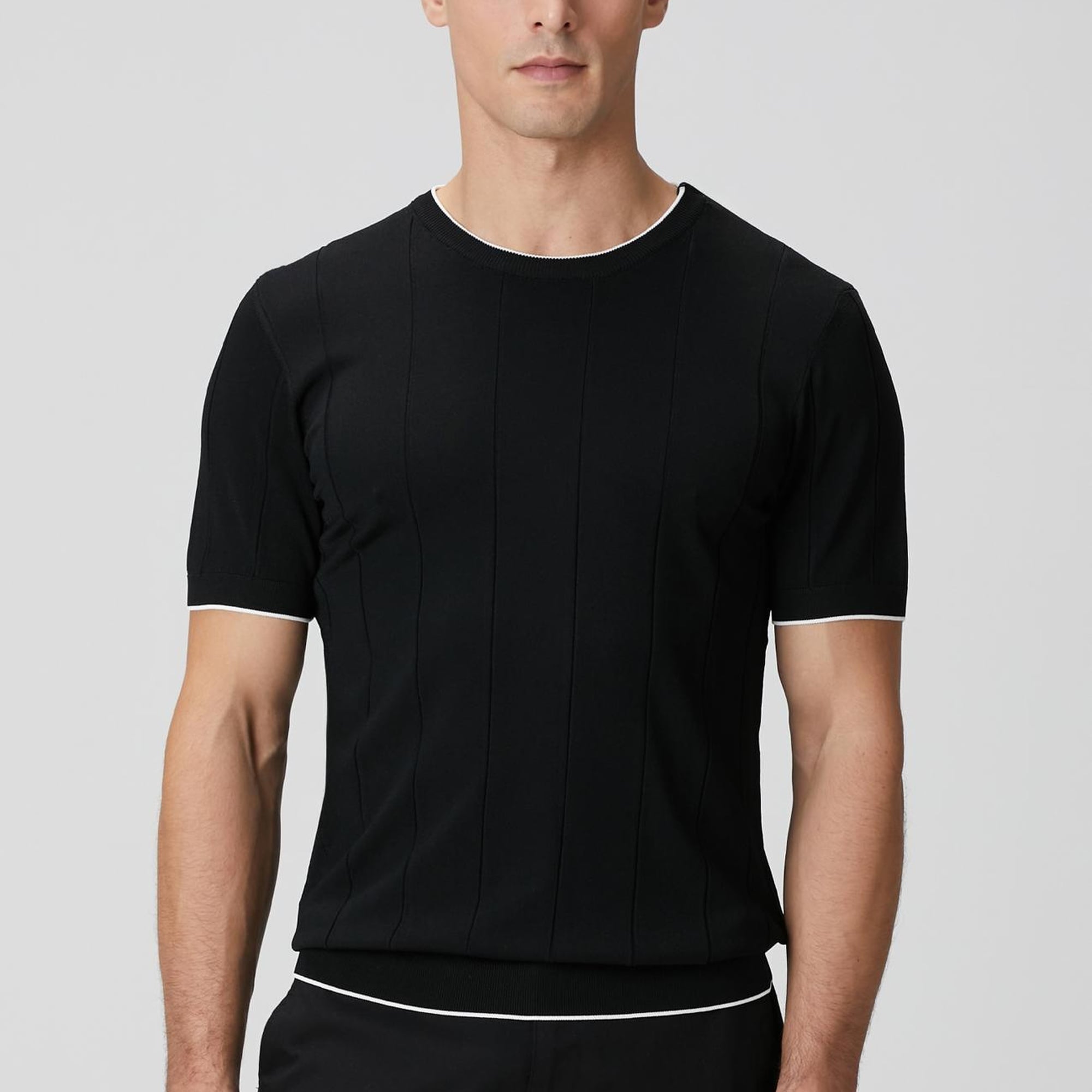 Network Erkek Siyah Triko Kazak