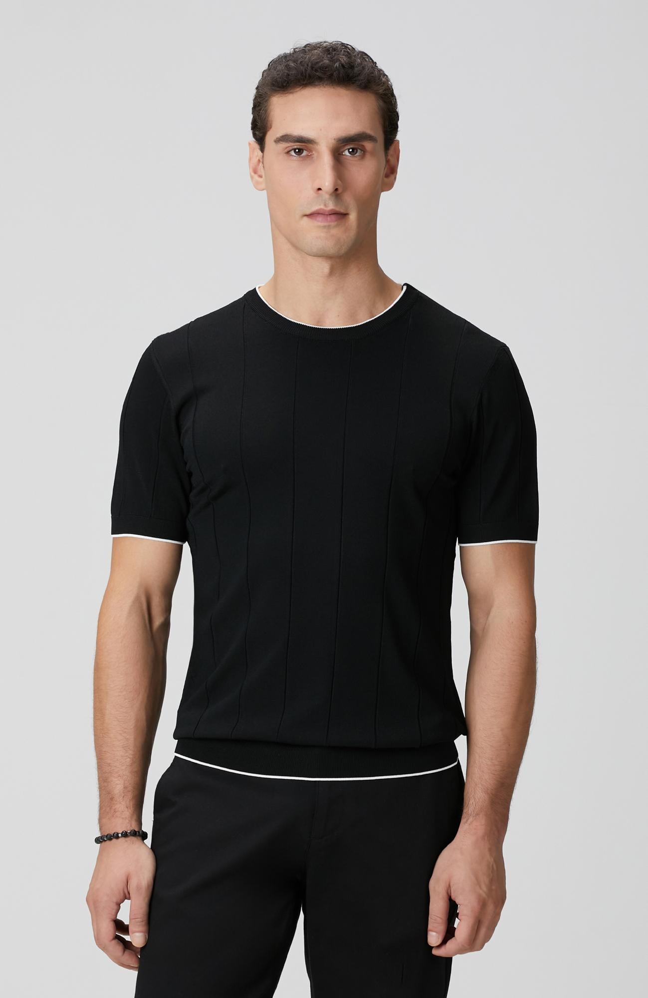  Network Erkek Siyah Triko Kazak