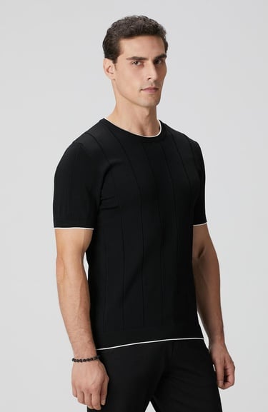  Network Erkek Siyah Triko Kazak