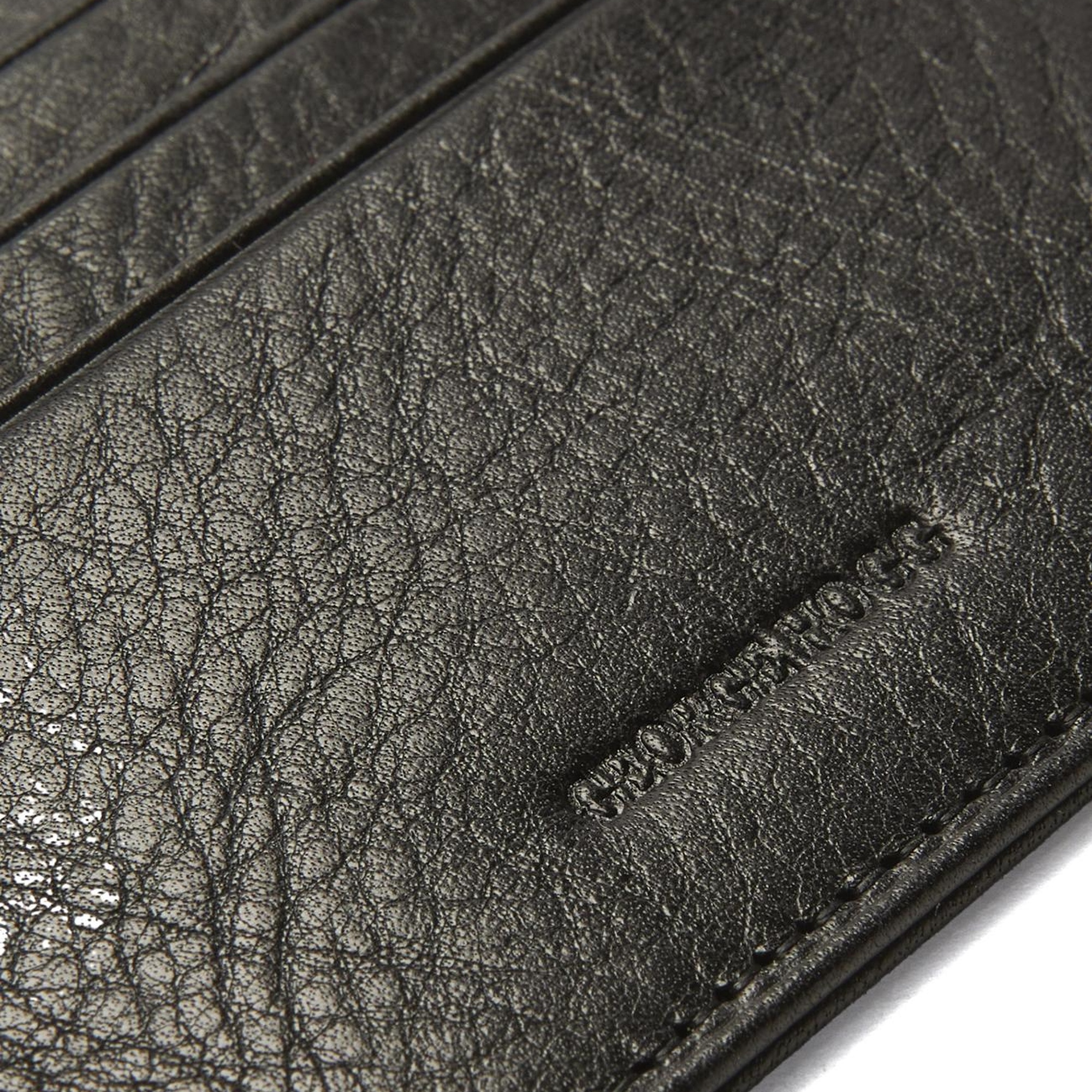 George Hogg Erkek Siyah Deri Kartlık