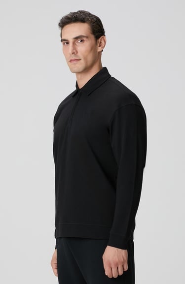  Network Erkek Siyah Sweatshirt