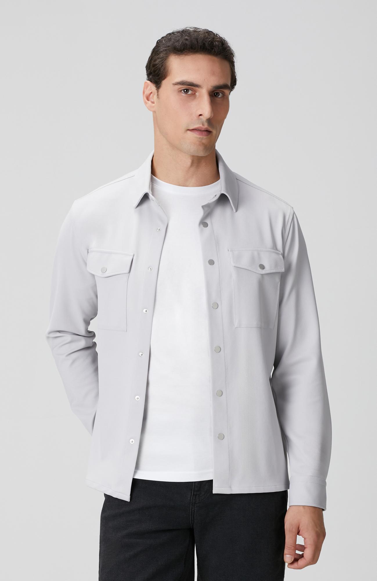  Network Erkek Gri Dış Gömlek