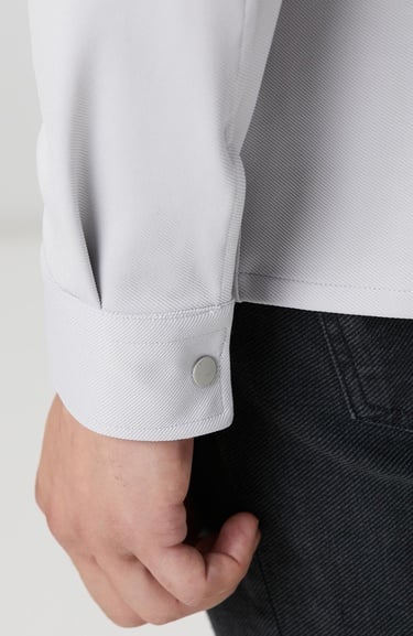  Network Erkek Gri Dış Gömlek