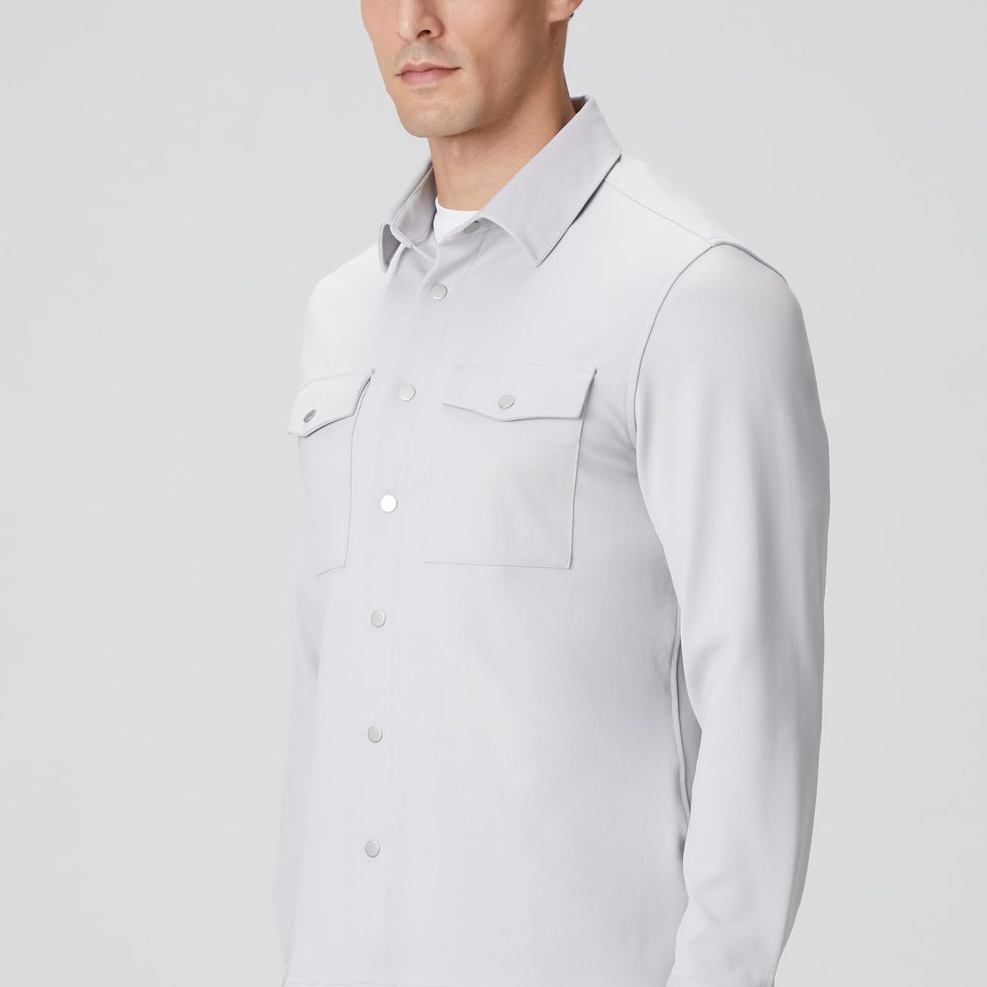 Network Erkek Gri Dış Gömlek