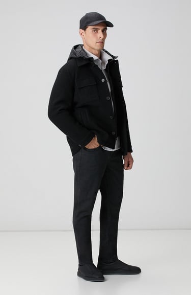  Network Erkek Gri Dış Gömlek