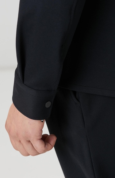  Network Erkek Siyah Dış Gömlek