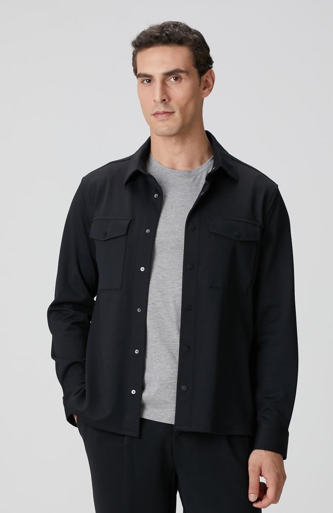  Network Erkek Siyah Dış Gömlek