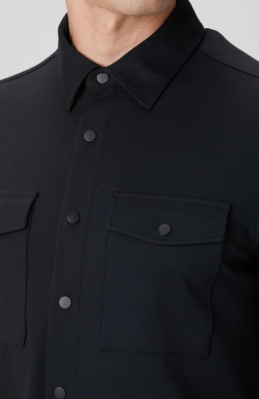  Network Erkek Siyah Dış Gömlek