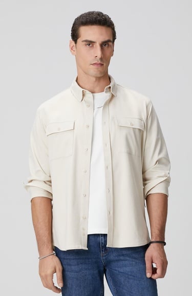  Network Erkek Bej Gömlek